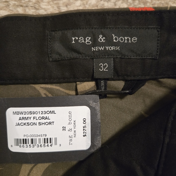 NWT Rag & Bone Army Floral Jackson Shorts sz 32 - Picture 5 of 5